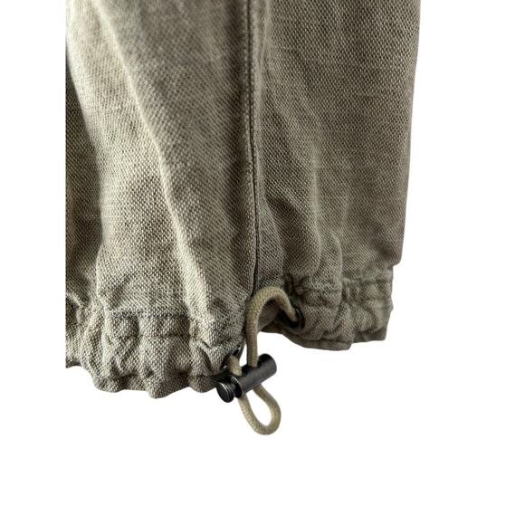 Nicole Miller Cargo Pants Womens Small Olive Green Linen Lyocell Utility Joggers - Picture 5 of 13